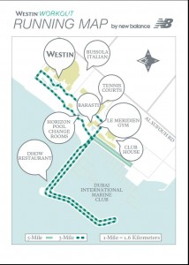 Westin Dubai Hotel Running Map