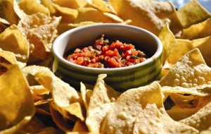 Baked Nacho with Salsa 75